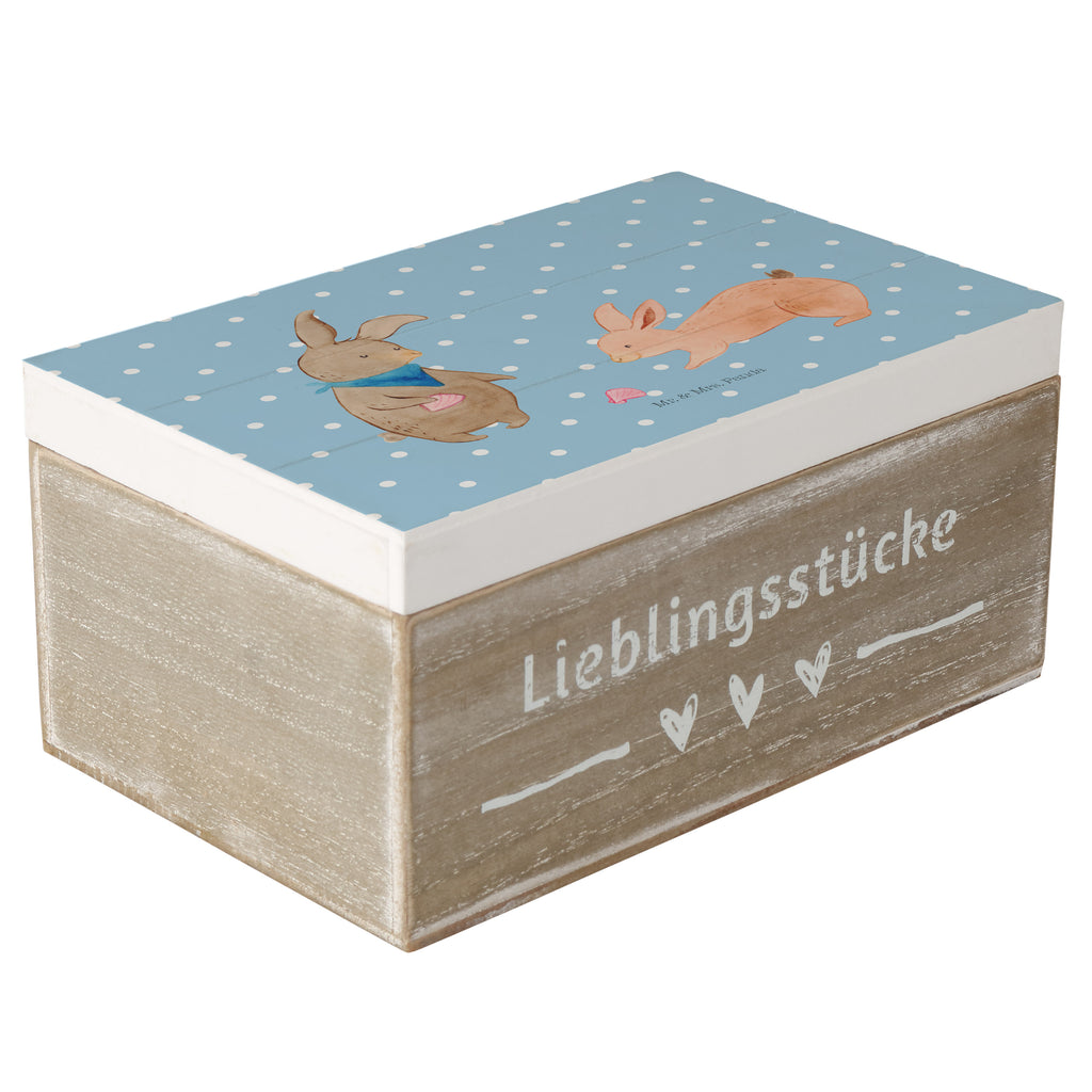 Holzkiste Hasen Muschel Holzkiste, Kiste, Schatzkiste, Truhe, Schatulle, XXL, Erinnerungsbox, Erinnerungskiste, Dekokiste, Aufbewahrungsbox, Familie, Vatertag, Muttertag, Bruder, Schwester, Mama, Papa, Oma, Opa, Hasen, beste Freundin, Freundin, Freundinnen, best friends, BFF, Muscheln sammeln, Muscheln, Meer