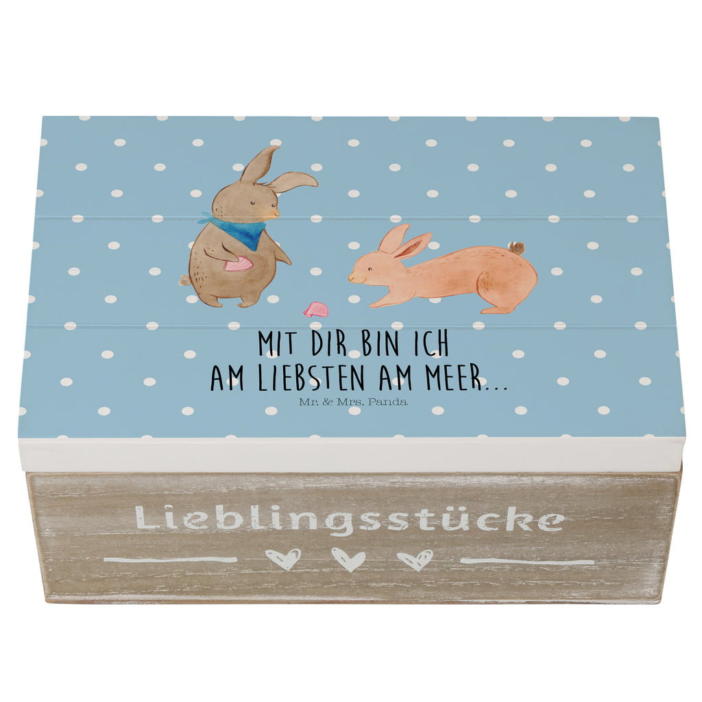 Holzkiste Hasen Muschel Holzkiste, Kiste, Schatzkiste, Truhe, Schatulle, XXL, Erinnerungsbox, Erinnerungskiste, Dekokiste, Aufbewahrungsbox, Familie, Vatertag, Muttertag, Bruder, Schwester, Mama, Papa, Oma, Opa, Hasen, beste Freundin, Freundin, Freundinnen, best friends, BFF, Muscheln sammeln, Muscheln, Meer