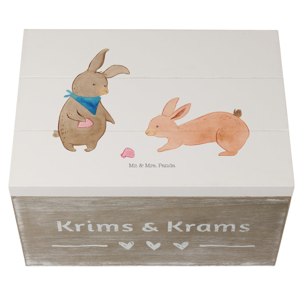 Holzkiste Hasen Muschel Holzkiste, Kiste, Schatzkiste, Truhe, Schatulle, XXL, Erinnerungsbox, Erinnerungskiste, Dekokiste, Aufbewahrungsbox, Familie, Vatertag, Muttertag, Bruder, Schwester, Mama, Papa, Oma, Opa, Hasen, beste Freundin, Freundin, Freundinnen, best friends, BFF, Muscheln sammeln, Muscheln, Meer