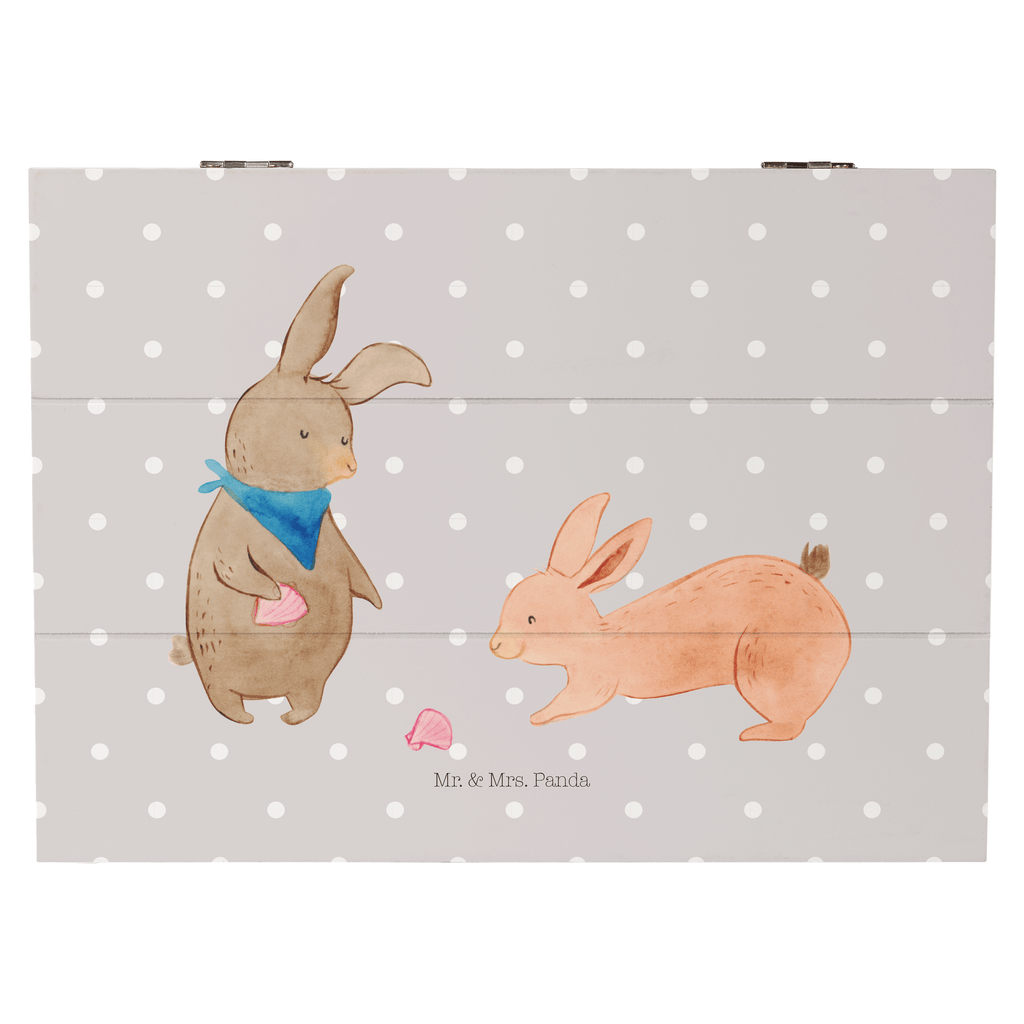 Holzkiste Hasen Muschel Holzkiste, Kiste, Schatzkiste, Truhe, Schatulle, XXL, Erinnerungsbox, Erinnerungskiste, Dekokiste, Aufbewahrungsbox, Familie, Vatertag, Muttertag, Bruder, Schwester, Mama, Papa, Oma, Opa, Hasen, beste Freundin, Freundin, Freundinnen, best friends, BFF, Muscheln sammeln, Muscheln, Meer