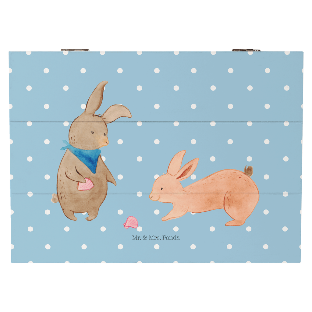 Holzkiste Hasen Muschel Holzkiste, Kiste, Schatzkiste, Truhe, Schatulle, XXL, Erinnerungsbox, Erinnerungskiste, Dekokiste, Aufbewahrungsbox, Familie, Vatertag, Muttertag, Bruder, Schwester, Mama, Papa, Oma, Opa, Hasen, beste Freundin, Freundin, Freundinnen, best friends, BFF, Muscheln sammeln, Muscheln, Meer