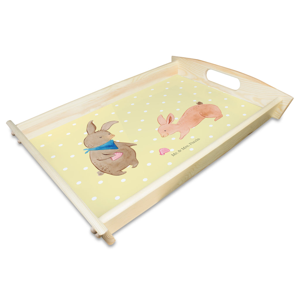 Serviertablett Hasen Muschel Tablett, Holztablett, Küchentablett, Dekotablett, Frühstückstablett, Familie, Vatertag, Muttertag, Bruder, Schwester, Mama, Papa, Oma, Opa, Hasen, beste Freundin, Freundin, Freundinnen, best friends, BFF, Muscheln sammeln, Muscheln, Meer