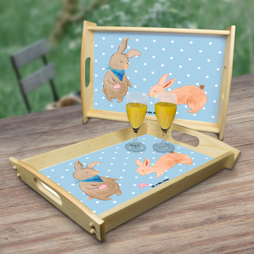 Serviertablett Hasen Muschel Tablett, Holztablett, Küchentablett, Dekotablett, Frühstückstablett, Familie, Vatertag, Muttertag, Bruder, Schwester, Mama, Papa, Oma, Opa, Hasen, beste Freundin, Freundin, Freundinnen, best friends, BFF, Muscheln sammeln, Muscheln, Meer