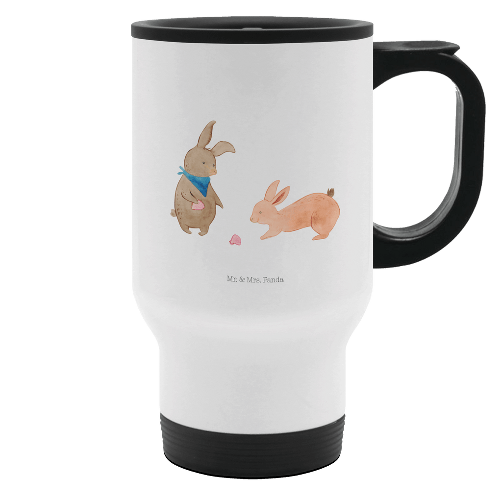 Thermobecher Hasen Muschel Thermobecher, To Go Becher, Thermotasse, Kaffeebecher, Isolierbecher, Thermobecher To Go, Warmhaltetasse, Edelstahlbecher, Reisebecher, Tasse mit Deckel, Thermobecher für 400 ml, Kaffeetasse zum Mitnehmen, Tasse zum Mitnehmen, Spülmaschinenfest, Familie, Vatertag, Muttertag, Bruder, Schwester, Mama, Papa, Oma, Opa, Hasen, beste Freundin, Freundin, Freundinnen, best friends, BFF, Muscheln sammeln, Muscheln, Meer