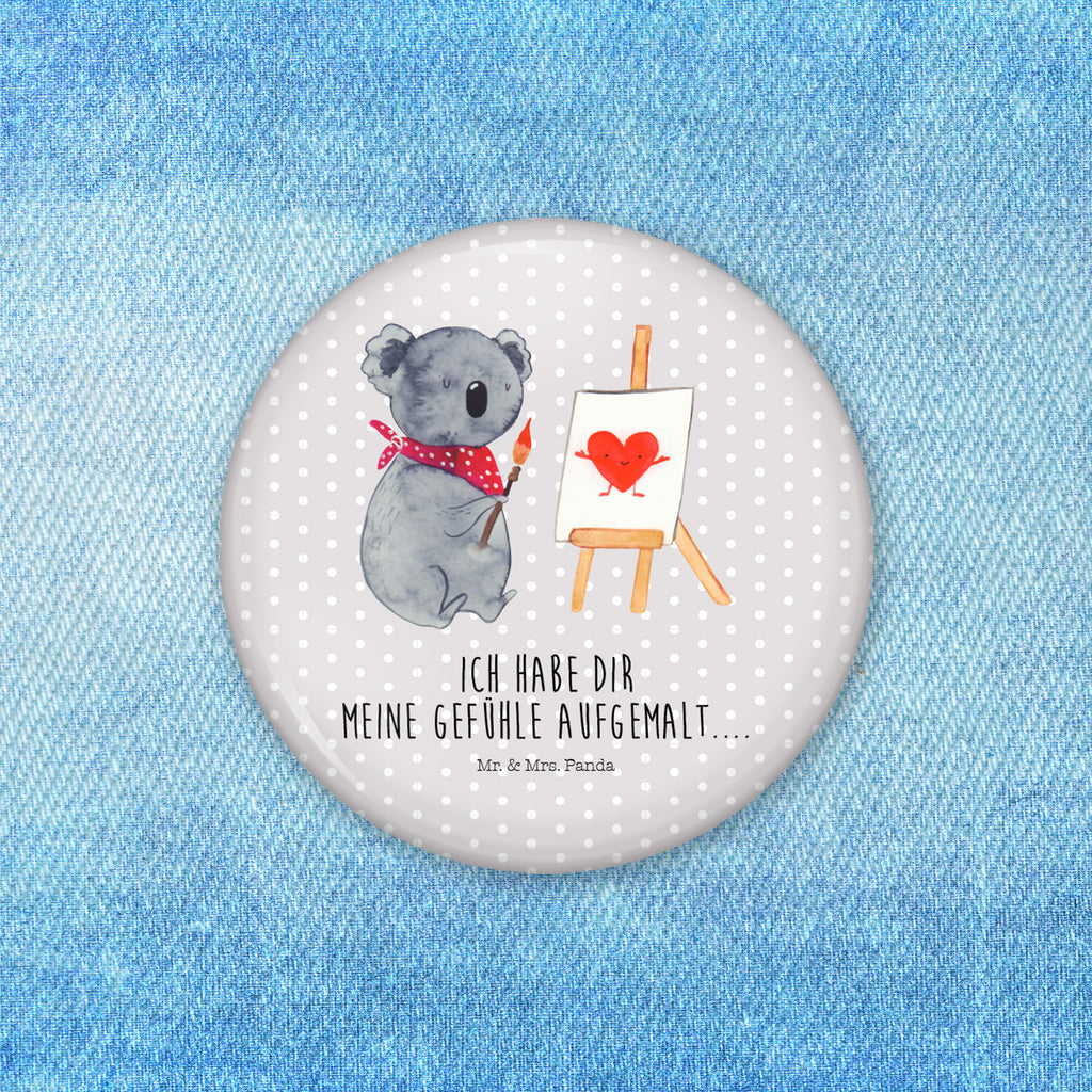 50mm Button Koala Künstler 50mm Button, Button, Pin, Anstecknadel, Koala, Koalabär, Liebe, Liebensbeweis, Liebesgeschenk, Gefühle, Künstler, zeichnen