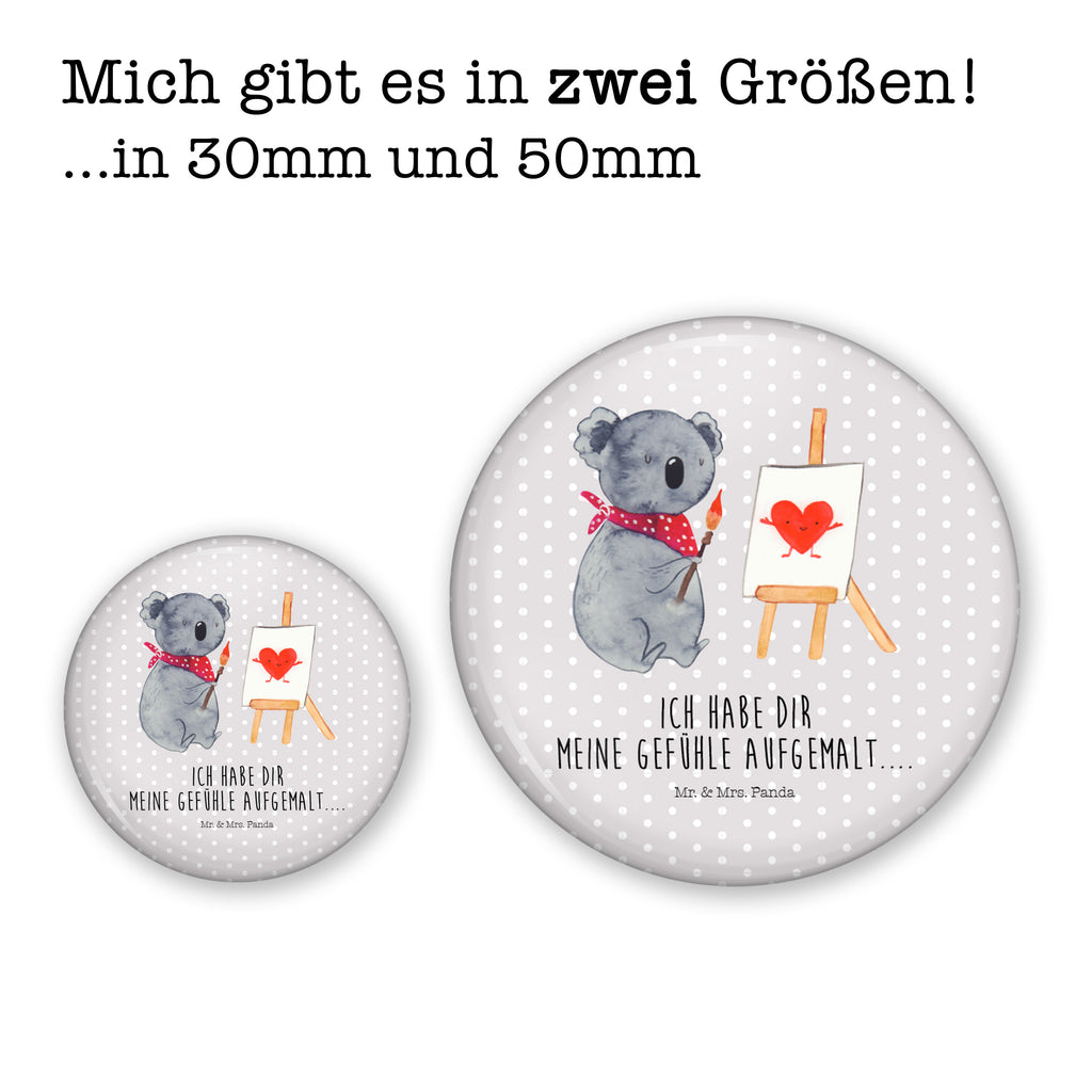 50mm Button Koala Künstler 50mm Button, Button, Pin, Anstecknadel, Koala, Koalabär, Liebe, Liebensbeweis, Liebesgeschenk, Gefühle, Künstler, zeichnen