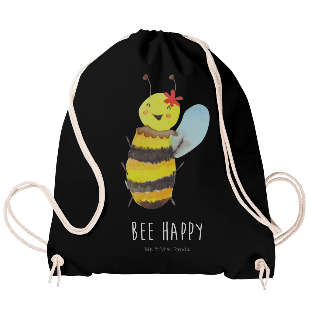 Sportbeutel Biene Happy Turnbeutel, Beutel, Sporttasche, Tasche, Stoffbeutel, Biene, Wespe, Hummel