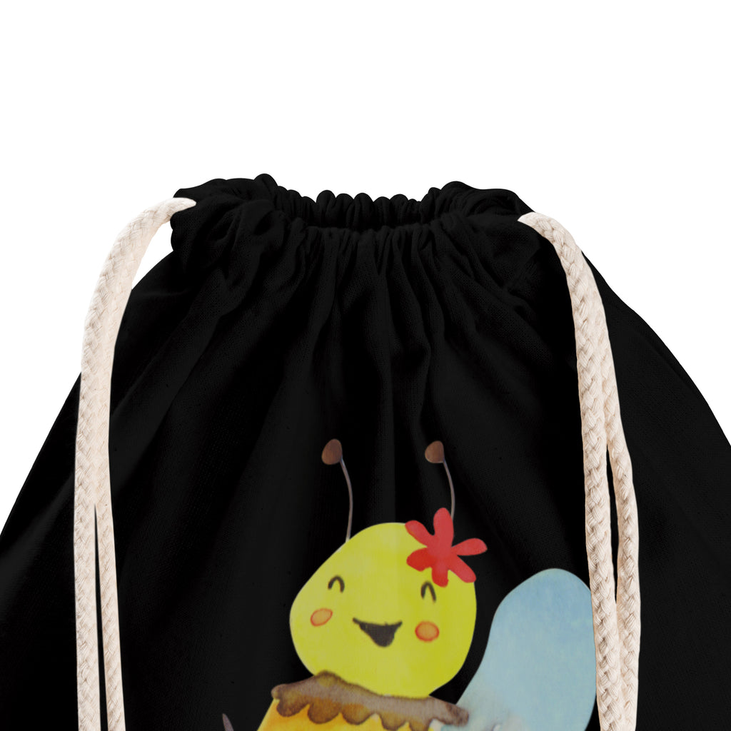 Sportbeutel Biene Happy Turnbeutel, Beutel, Sporttasche, Tasche, Stoffbeutel, Biene, Wespe, Hummel