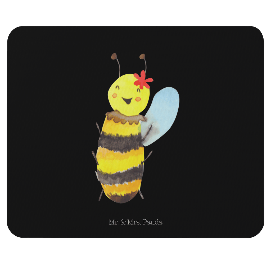 Mauspad Biene Happy Mousepad, Computer zubehör, Büroausstattung, PC Zubehör, Arbeitszimmer, Mauspad, Einzigartiges Mauspad, Designer Mauspad, Biene, Wespe, Hummel