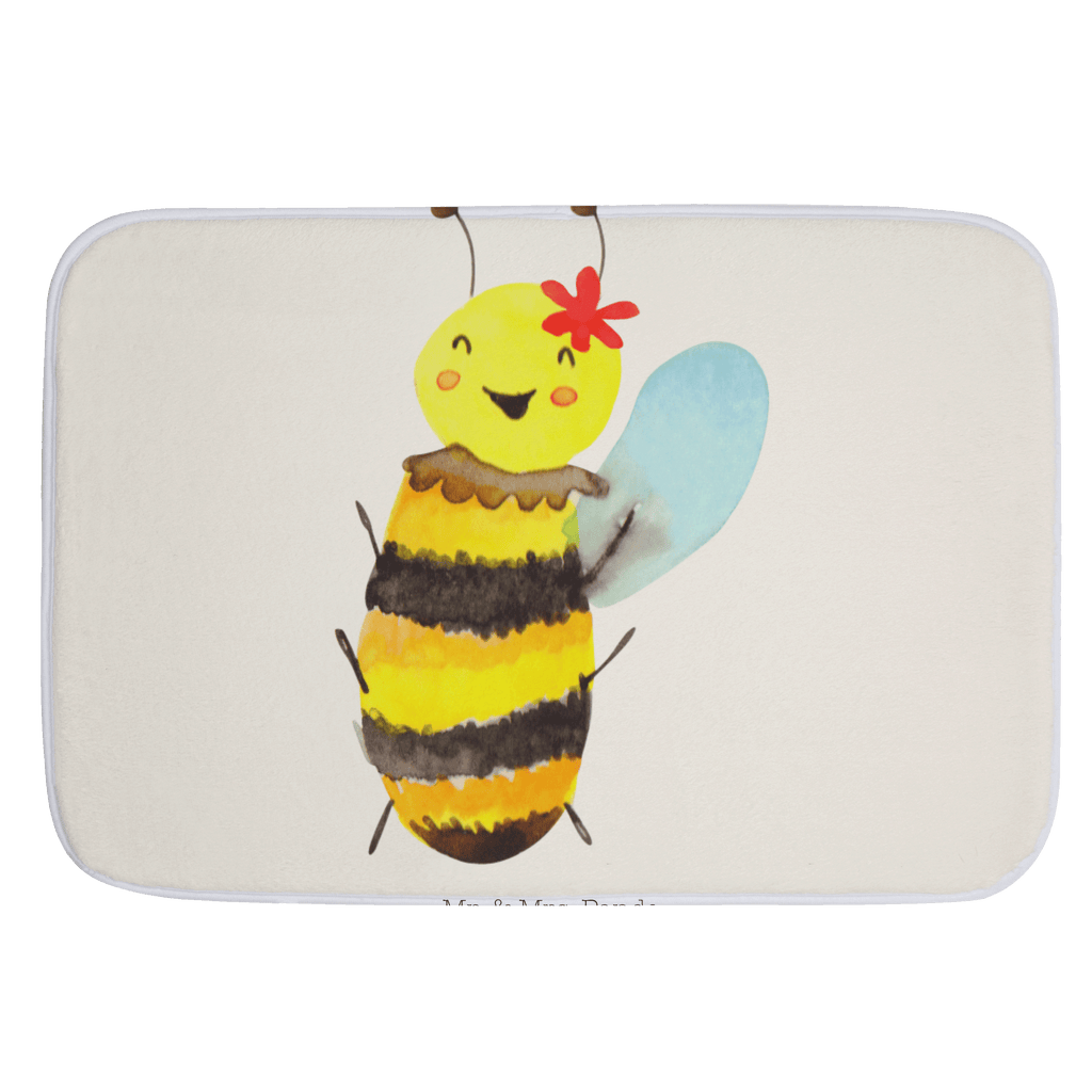 Badvorleger Biene Happy Badematte, Badteppich, Duschvorleger, Badezimmerteppich, Badezimmermatte, Badvorleger, Duschmatte, Duschteppich, Biene, Wespe, Hummel