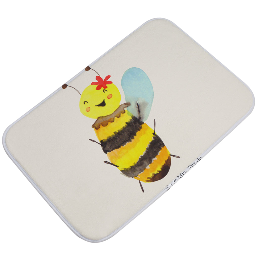 Badvorleger Biene Happy Badematte, Badteppich, Duschvorleger, Badezimmerteppich, Badezimmermatte, Badvorleger, Duschmatte, Duschteppich, Biene, Wespe, Hummel