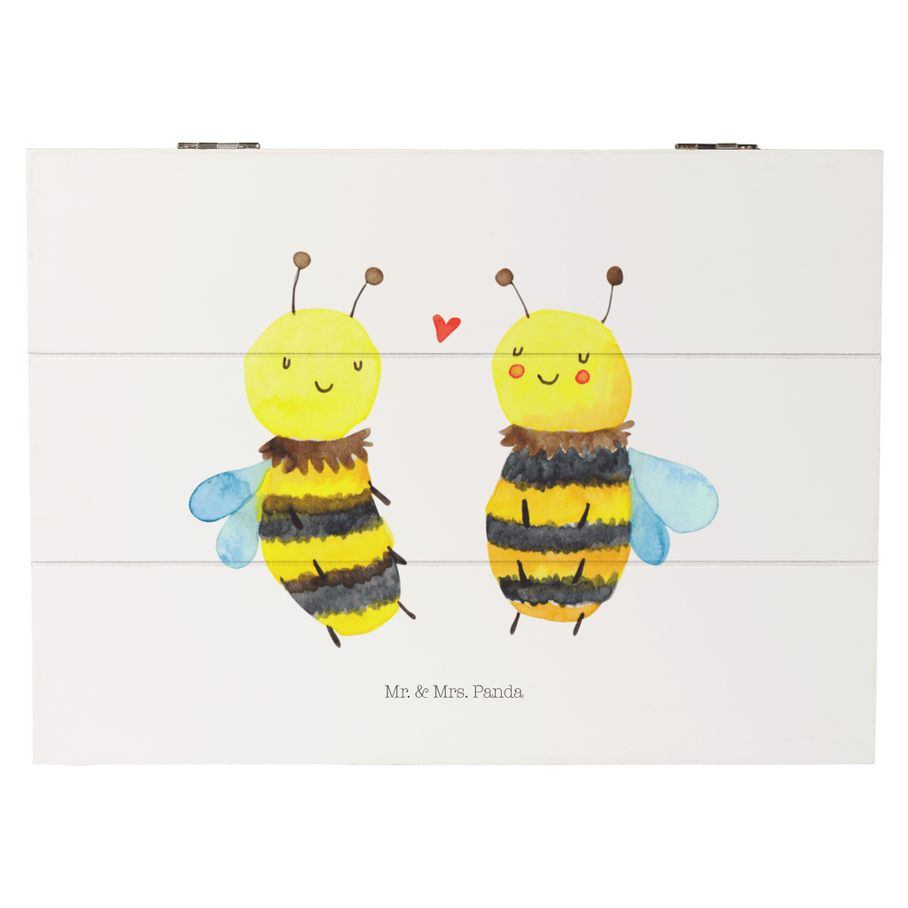 Holzkiste Biene Verliebt Holzkiste, Kiste, Schatzkiste, Truhe, Schatulle, XXL, Erinnerungsbox, Erinnerungskiste, Dekokiste, Aufbewahrungsbox, Biene, Wespe, Hummel