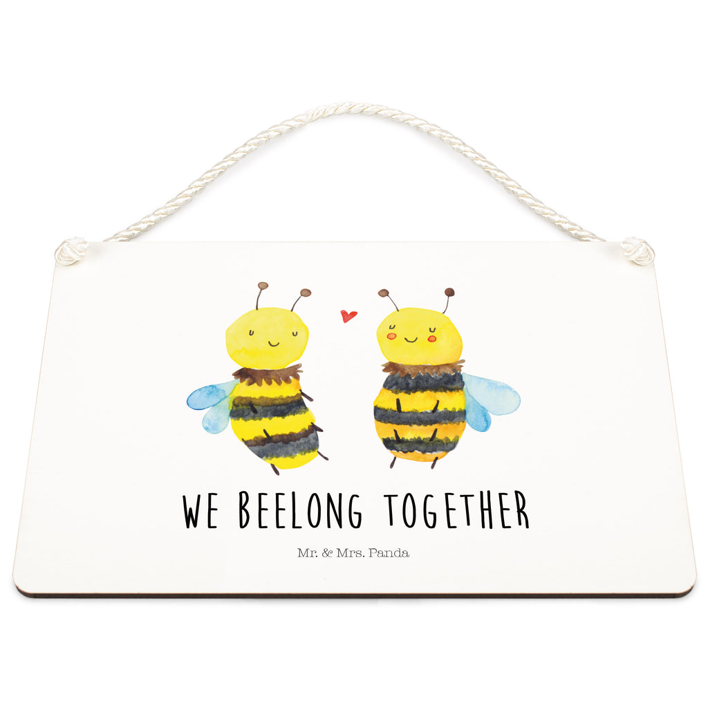 Deko Schild Biene Verliebt  Dekoschild, Deko Schild, Schild, Tür Schild, Türschild, Holzschild, Wandschild, Wanddeko  Biene, Wespe, Hummel