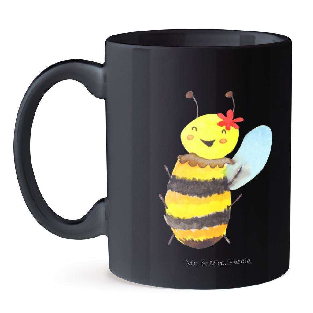Tasse Biene Happy  Becher, Kaffeetasse, Kaffeebecher, Tee, Frühstück, Büro  Biene, Wespe, Hummel