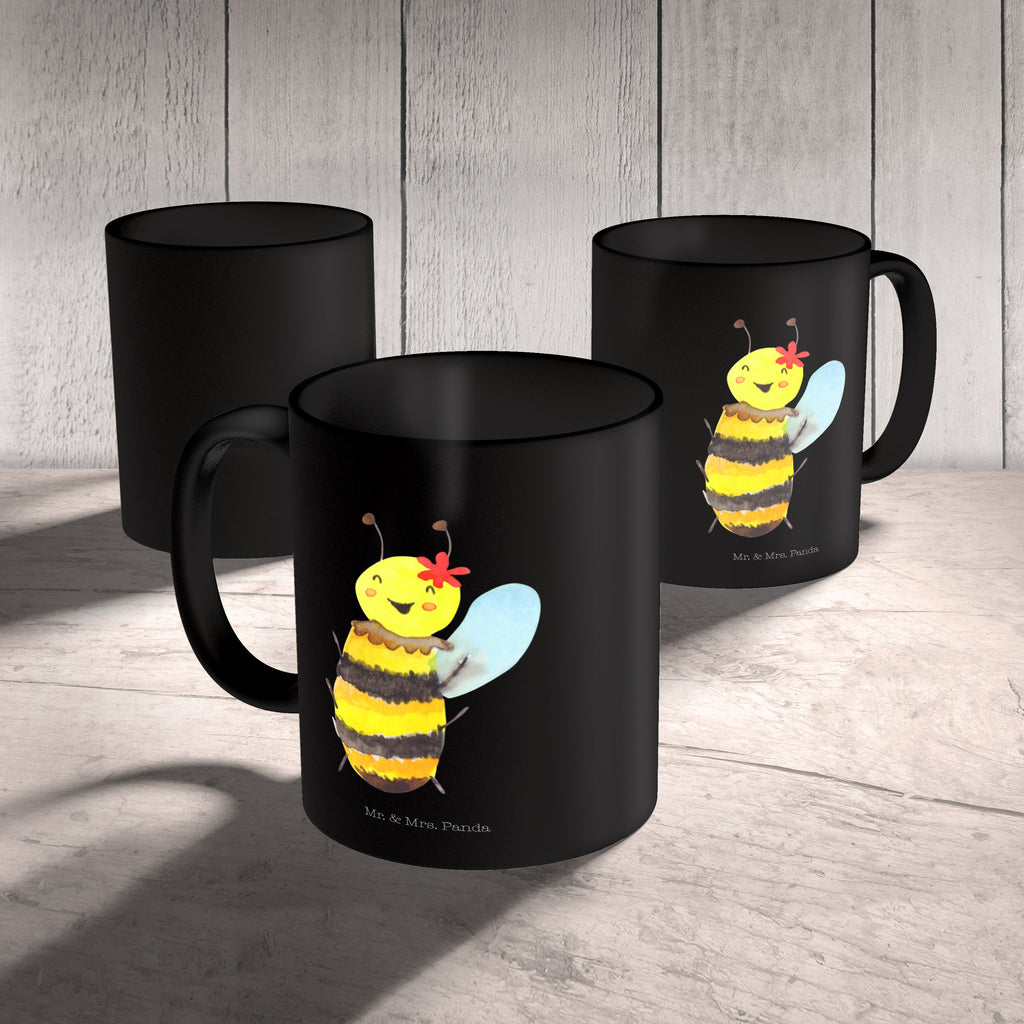 Tasse Biene Happy  Becher, Kaffeetasse, Kaffeebecher, Tee, Frühstück, Büro  Biene, Wespe, Hummel