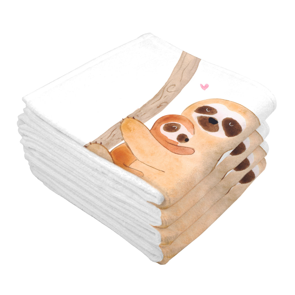 Gäste Handtuch Faultier mit Kind Gästetuch, Reisehandtuch, Sport Handtuch, Frottier, Kinder Handtuch, Faultier, Faultier Geschenk, Faultier Deko, Kind, Baby, Liebe, Mutter, Mama, Geburt, Kinder, Faulheit, Spaß, Niedlichkeit
