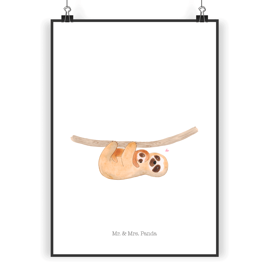 Poster Faultier mit Kind Poster, Wandposter, Bild, Wanddeko, Küchenposter, Kinderposter, Wanddeko Bild, Raumdekoration, Wanddekoration, Handgemaltes Poster, Mr. & Mrs. Panda Poster, Designposter, Kunstdruck, Posterdruck, Faultier, Faultier Geschenk, Faultier Deko, Kind, Baby, Liebe, Mutter, Mama, Geburt, Kinder, Faulheit, Spaß, Niedlichkeit