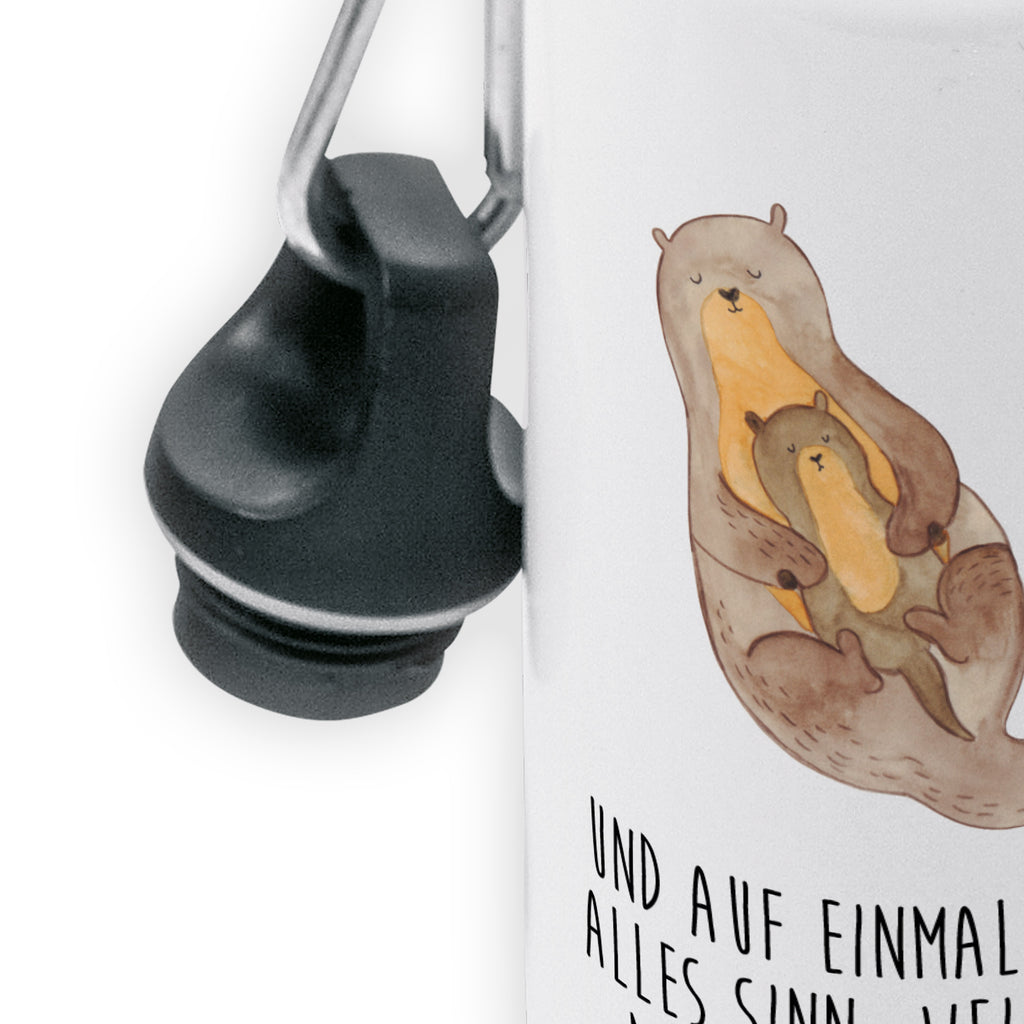 Kindertrinkflasche Otter mit Kind Kindertrinkflasche, Kinder Trinkflasche, Trinkflasche, Flasche, Kinderflasche, Kinder, Kids, Kindergarten Flasche, Grundschule, Jungs, Mädchen, Otter, Fischotter, Seeotter, Otter Seeotter See Otter