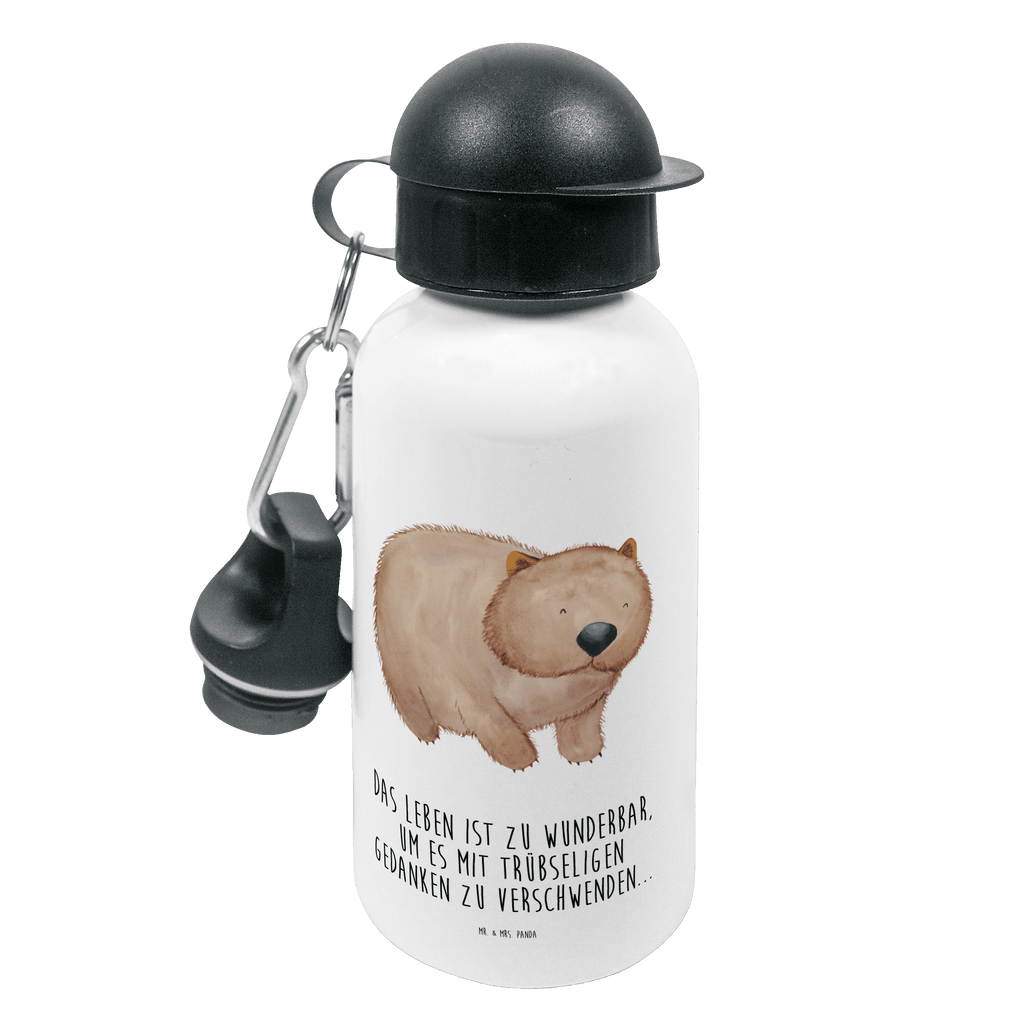 Kindertrinkflasche Wombat Kindertrinkflasche, Kinder Trinkflasche, Trinkflasche, Flasche, Kinderflasche, Kinder, Kids, Kindergarten Flasche, Grundschule, Jungs, Mädchen, Tiermotive, Gute Laune, lustige Sprüche, Tiere, Wombat, Das Leben ist schön, Motivation, Spruch, Australien