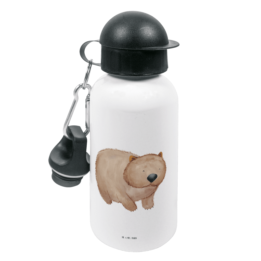 Kindertrinkflasche Wombat Kindertrinkflasche, Kinder Trinkflasche, Trinkflasche, Flasche, Kinderflasche, Kinder, Kids, Kindergarten Flasche, Grundschule, Jungs, Mädchen, Tiermotive, Gute Laune, lustige Sprüche, Tiere, Wombat, Das Leben ist schön, Motivation, Spruch, Australien