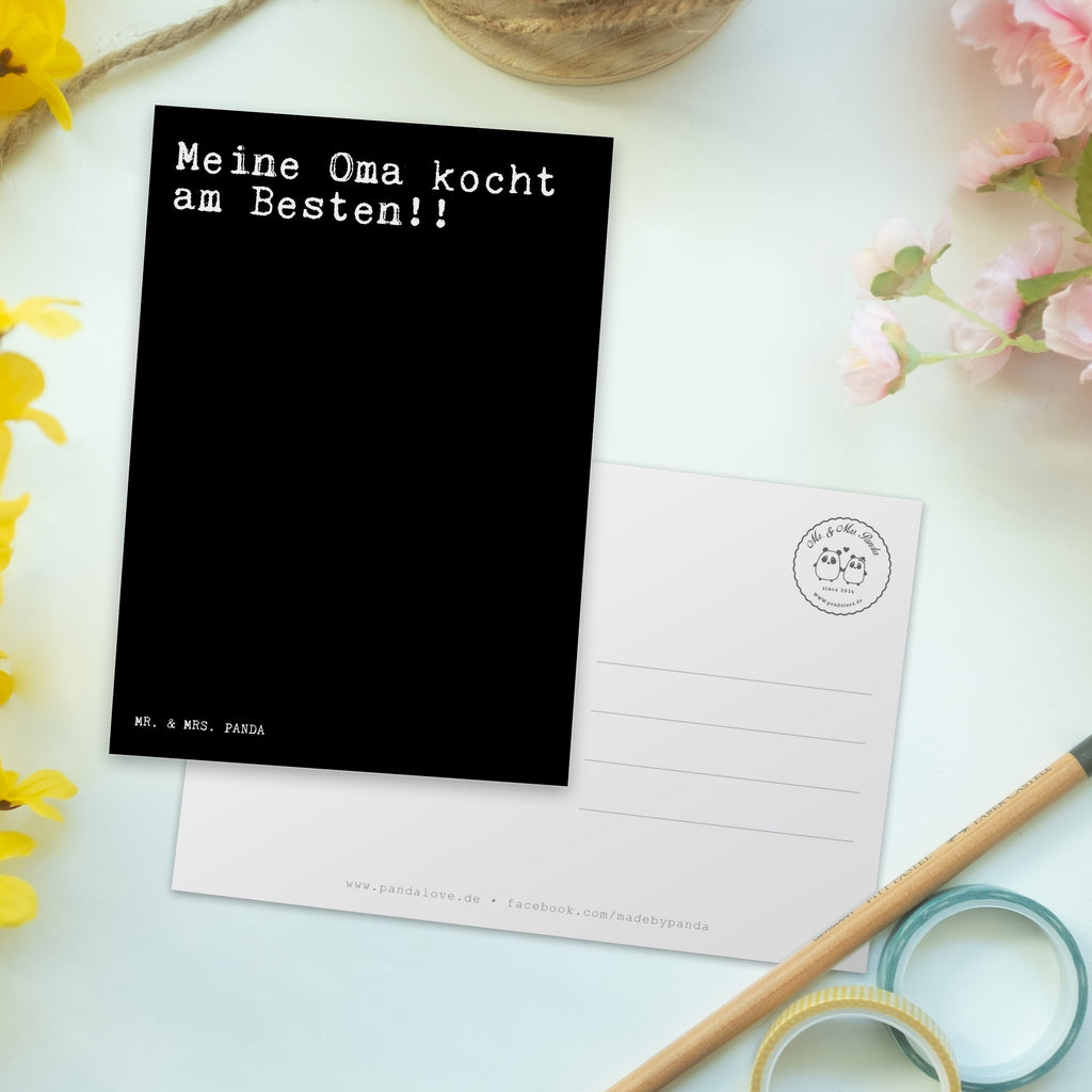 Postkarte Sprüche und Zitate Meine Oma kocht am Besten!! Geschenkkarte, Grußkarte, Karte, Einladung, Ansichtskarte, Geburtstagskarte, Einladungskarte, Spruch, Sprüche, lustig, Weisheiten, Zitate, Spruch Sprüche Weisheiten Zitate Lustig Weisheit Worte