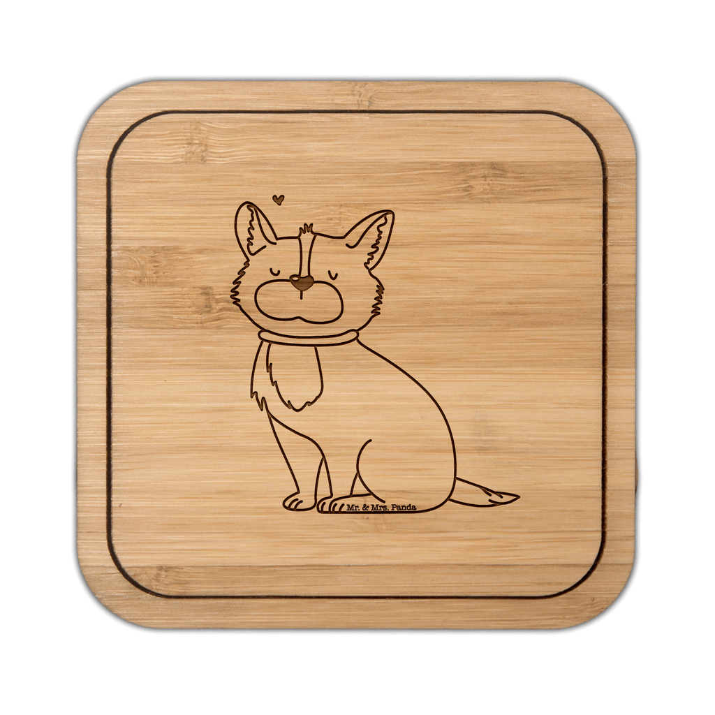 Untersetzer quadratisch Hundeglück Untersetzer, Bierdeckel, Glasuntersetzer, Untersetzer Gläser, Getränkeuntersetzer, Hund, Hundemotiv, Haustier, Hunderasse, Tierliebhaber, Hundebesitzer, Sprüche, Corgie, Hundeliebe, Spruch, Hundemama, Liebe