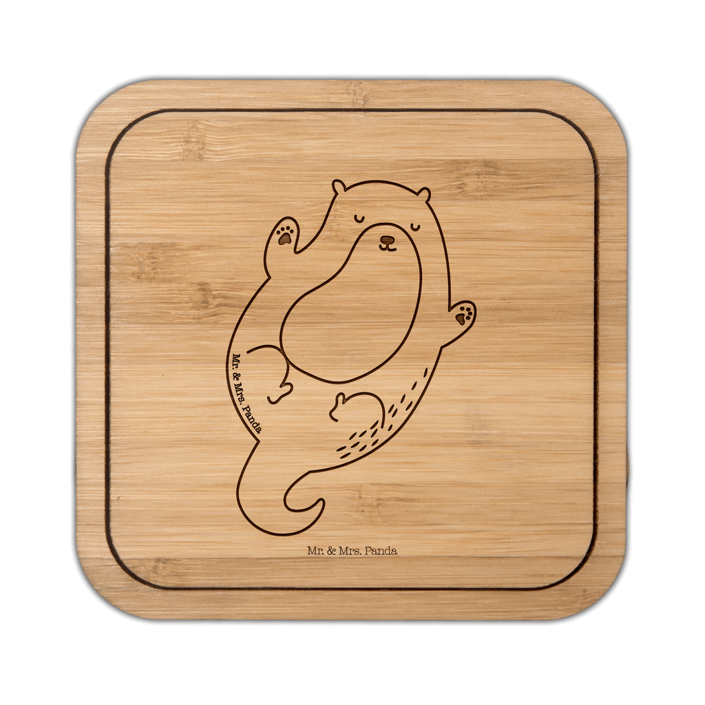 Untersetzer quadratisch Otter Umarmen Untersetzer, Bierdeckel, Glasuntersetzer, Untersetzer Gläser, Getränkeuntersetzer, Otter, Fischotter, Seeotter, Otter Seeotter See Otter