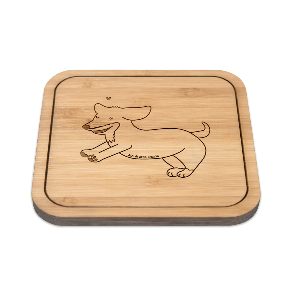 Untersetzer quadratisch Hund Dackel fröhlich Untersetzer, Bierdeckel, Glasuntersetzer, Untersetzer Gläser, Getränkeuntersetzer, Hund, Hundemotiv, Haustier, Hunderasse, Tierliebhaber, Hundebesitzer, Sprüche, Hunde, Dackel, Dachshund, happy dog