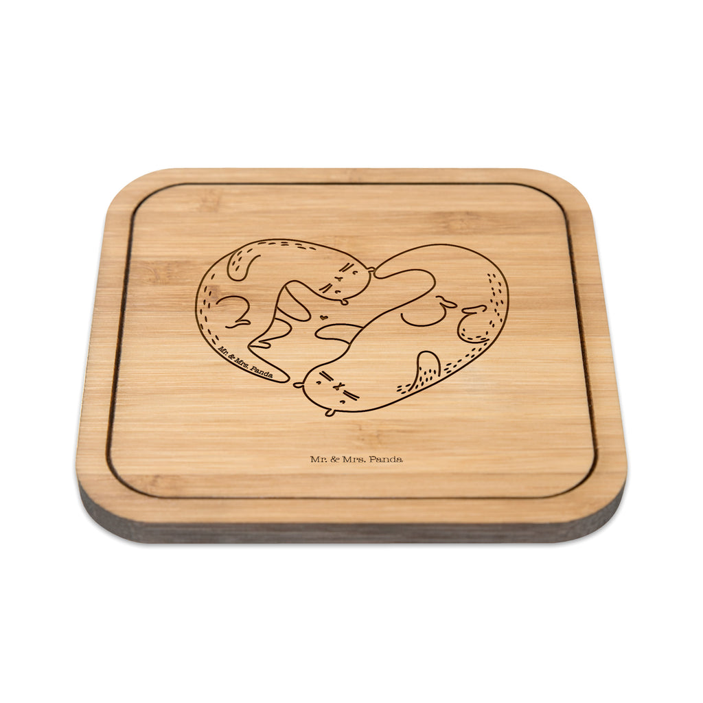 Untersetzer quadratisch Otter Herz Untersetzer, Bierdeckel, Glasuntersetzer, Untersetzer Gläser, Getränkeuntersetzer, Otter, Fischotter, Seeotter, Liebe, Herz, Liebesbeweis, Liebesgeschenk, Bessere Hälfte, Love you, Jahrestag, Hochzeitstag, Verlobung, gemeinsames Leben
