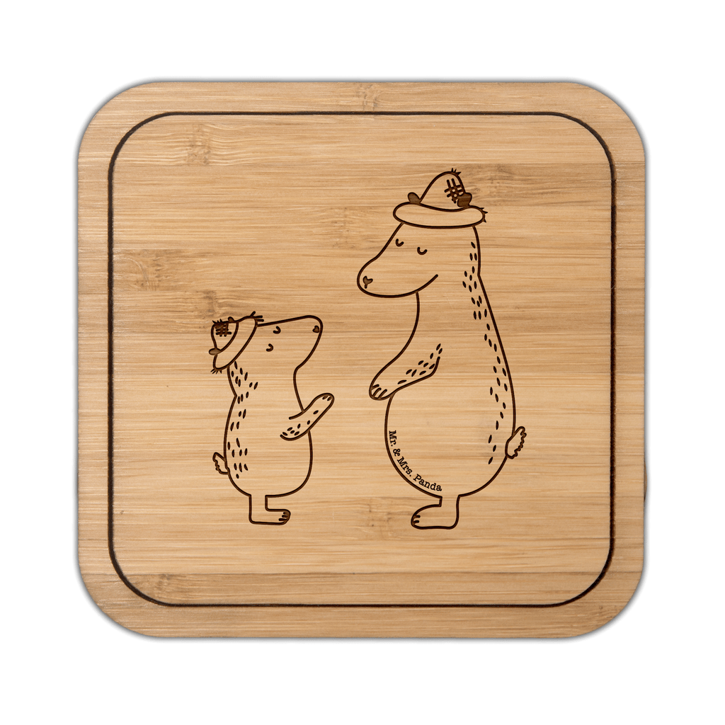 Untersetzer quadratisch Bären mit Hut Untersetzer, Bierdeckel, Glasuntersetzer, Untersetzer Gläser, Getränkeuntersetzer, Familie, Vatertag, Muttertag, Bruder, Schwester, Mama, Papa, Oma, Opa, Bär, Bären, Vater, Papi, Paps, Dad, Daddy, Lieblingsmensch, Sohn, Söhne, Kind, Kinder, Vater-Sohn, Family, Vorbild