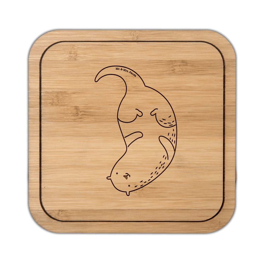 Untersetzer quadratisch Otter kopfüber Untersetzer, Bierdeckel, Glasuntersetzer, Untersetzer Gläser, Getränkeuntersetzer, Otter, Fischotter, Seeotter, Otter Seeotter See Otter