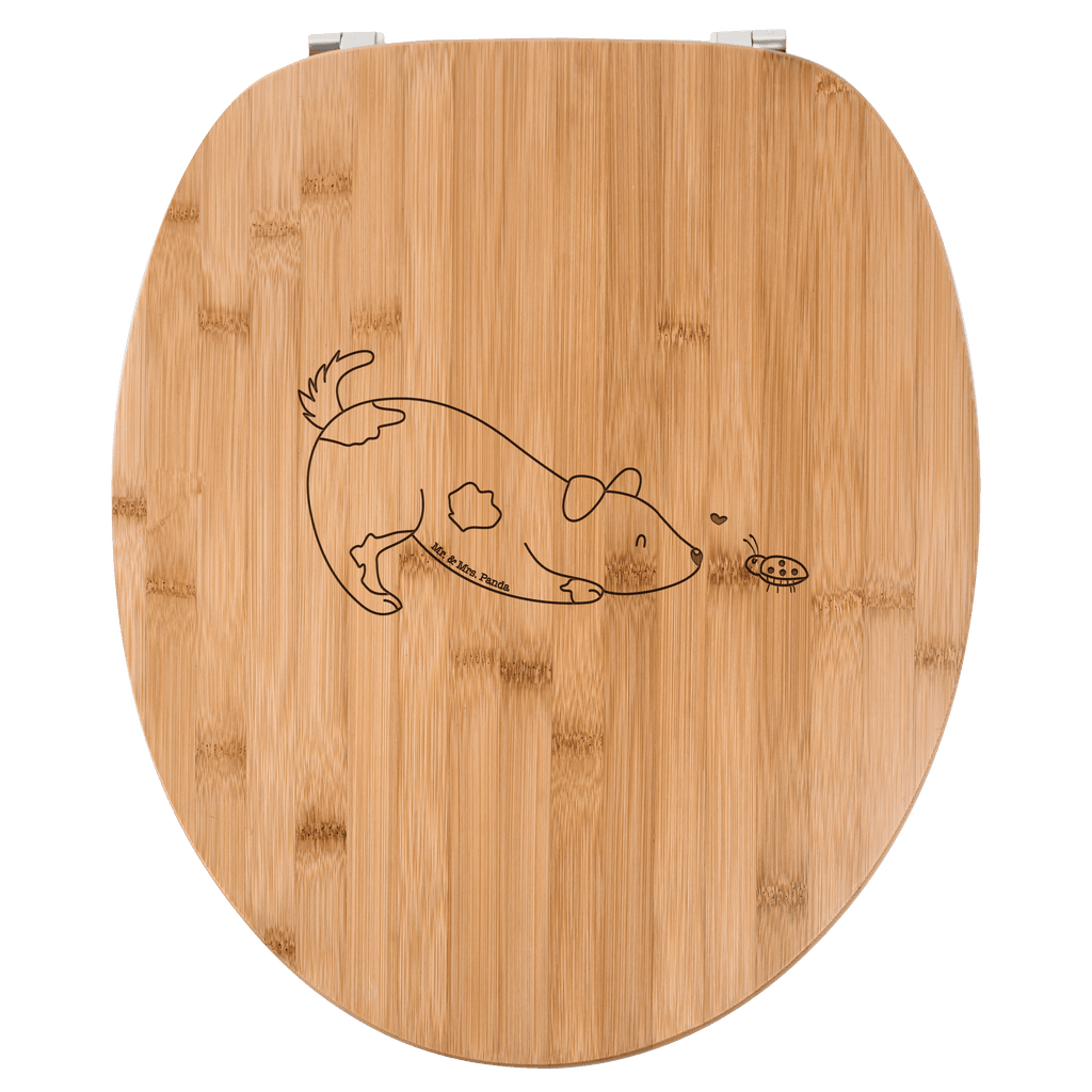 WC Sitz Hund Marienkäfer Klobrille, Klodeckel, Toilettendeckel, WC-Sitz, Toilette, Hund, Hundemotiv, Haustier, Hunderasse, Tierliebhaber, Hundebesitzer, Sprüche, Hunde, Hundespruch, Marienkäfer, Mischling, Mischlinghund