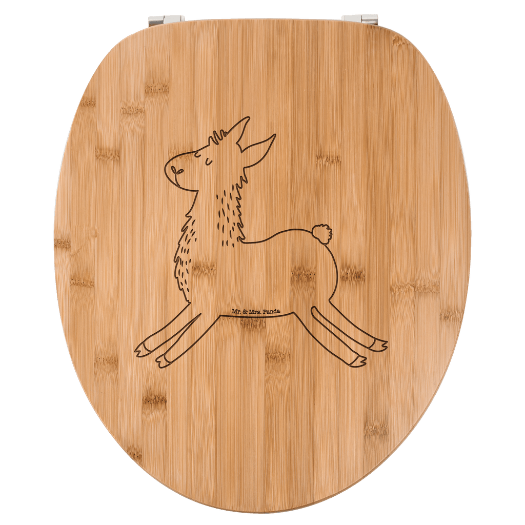 WC Sitz Lama springend Klobrille, Klodeckel, Toilettendeckel, WC-Sitz, Toilette, Lama, Alpaka, Lamas, Lieblingstag, Happy day, fröhlich, Glück, Freundin, Liebeskummer, Neustart, guten Morgen, Start, Prüfung, Abitur