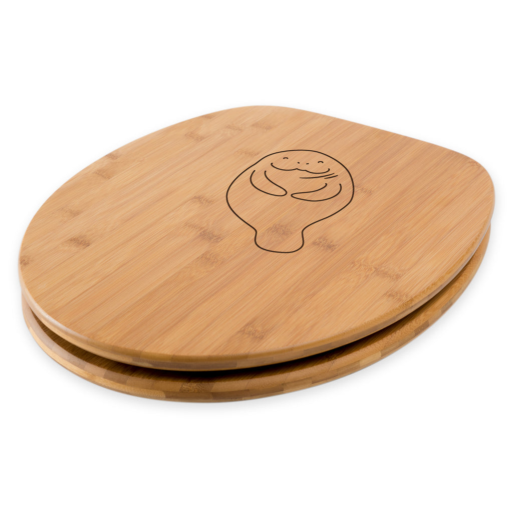 WC Sitz Seekuh happy Klobrille, Klodeckel, Toilettendeckel, WC-Sitz, Toilette, Meerestiere, Meer, Urlaub, Seekuh, Seekühe, Selbstliebe, Respekt, Neuanfang, Neustart, Achtsamkeit, Zufrieden, Liebeskummer, Freundin