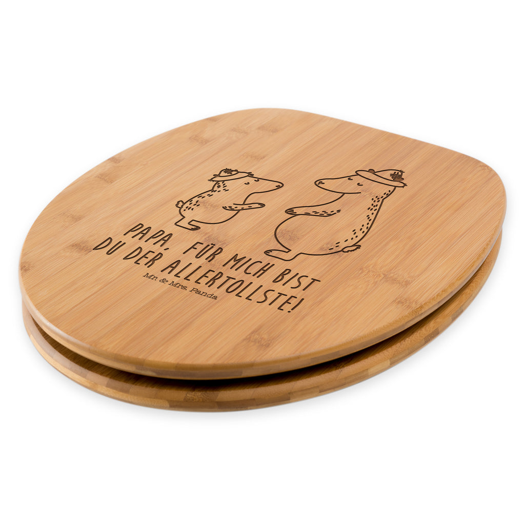 WC Sitz Bären mit Hut Klobrille, Klodeckel, Toilettendeckel, WC-Sitz, Toilette, Familie, Vatertag, Muttertag, Bruder, Schwester, Mama, Papa, Oma, Opa, Bär, Bären, Vater, Papi, Paps, Dad, Daddy, Lieblingsmensch, Sohn, Söhne, Kind, Kinder, Vater-Sohn, Family, Vorbild