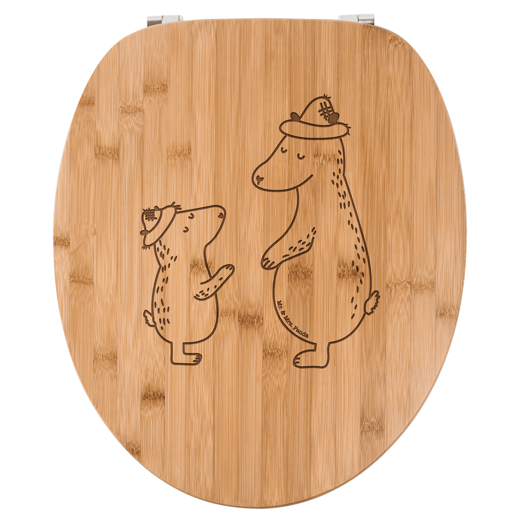 WC Sitz Bären mit Hut Klobrille, Klodeckel, Toilettendeckel, WC-Sitz, Toilette, Familie, Vatertag, Muttertag, Bruder, Schwester, Mama, Papa, Oma, Opa, Bär, Bären, Vater, Papi, Paps, Dad, Daddy, Lieblingsmensch, Sohn, Söhne, Kind, Kinder, Vater-Sohn, Family, Vorbild