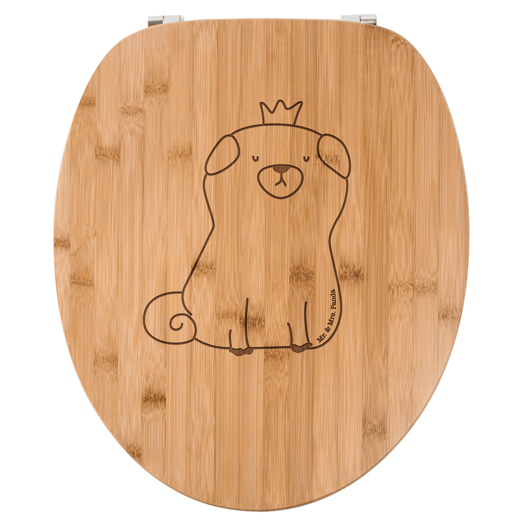 WC Sitz Mops Krone Klobrille, Klodeckel, Toilettendeckel, WC-Sitz, Toilette, Hund, Hundemotiv, Haustier, Hunderasse, Tierliebhaber, Hundebesitzer, Sprüche, Mops, allergisch, kinderlos, Hausregel, Hundebesitzer. Spruch, lustig