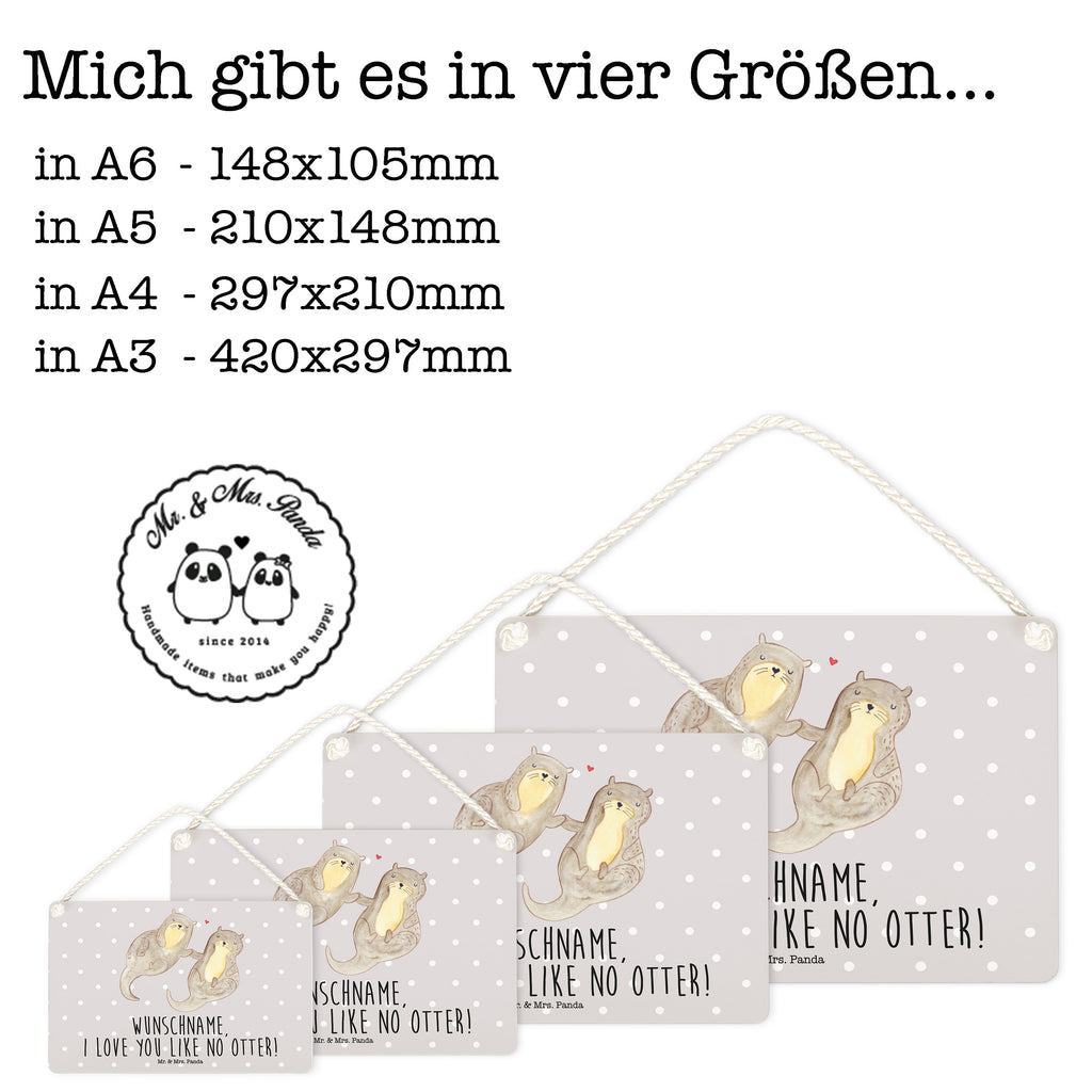 Deko Schild Otter händchenhaltend Dekoschild, Deko Schild, Schild, Tür Schild, Türschild, Holzschild, Wandschild, Wanddeko, Otter, Fischotter, Seeotter, Otter Seeotter See Otter