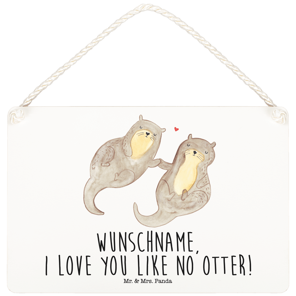 Deko Schild Otter händchenhaltend Dekoschild, Deko Schild, Schild, Tür Schild, Türschild, Holzschild, Wandschild, Wanddeko, Otter, Fischotter, Seeotter, Otter Seeotter See Otter