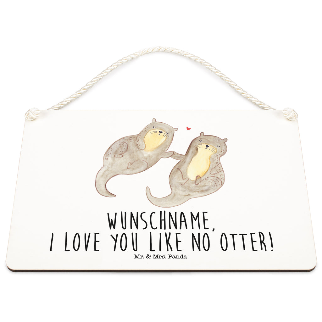 Deko Schild Otter händchenhaltend Dekoschild, Deko Schild, Schild, Tür Schild, Türschild, Holzschild, Wandschild, Wanddeko, Otter, Fischotter, Seeotter, Otter Seeotter See Otter