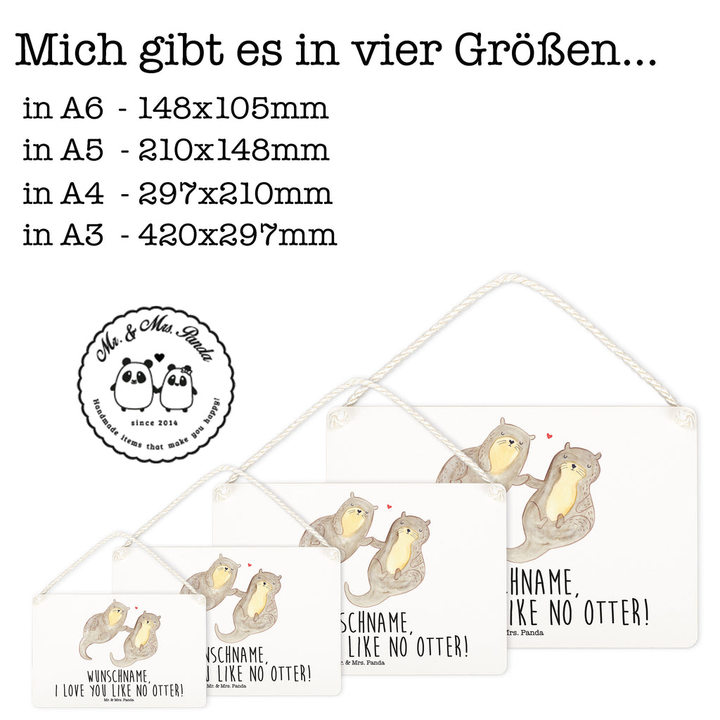 Deko Schild Otter händchenhaltend Dekoschild, Deko Schild, Schild, Tür Schild, Türschild, Holzschild, Wandschild, Wanddeko, Otter, Fischotter, Seeotter, Otter Seeotter See Otter