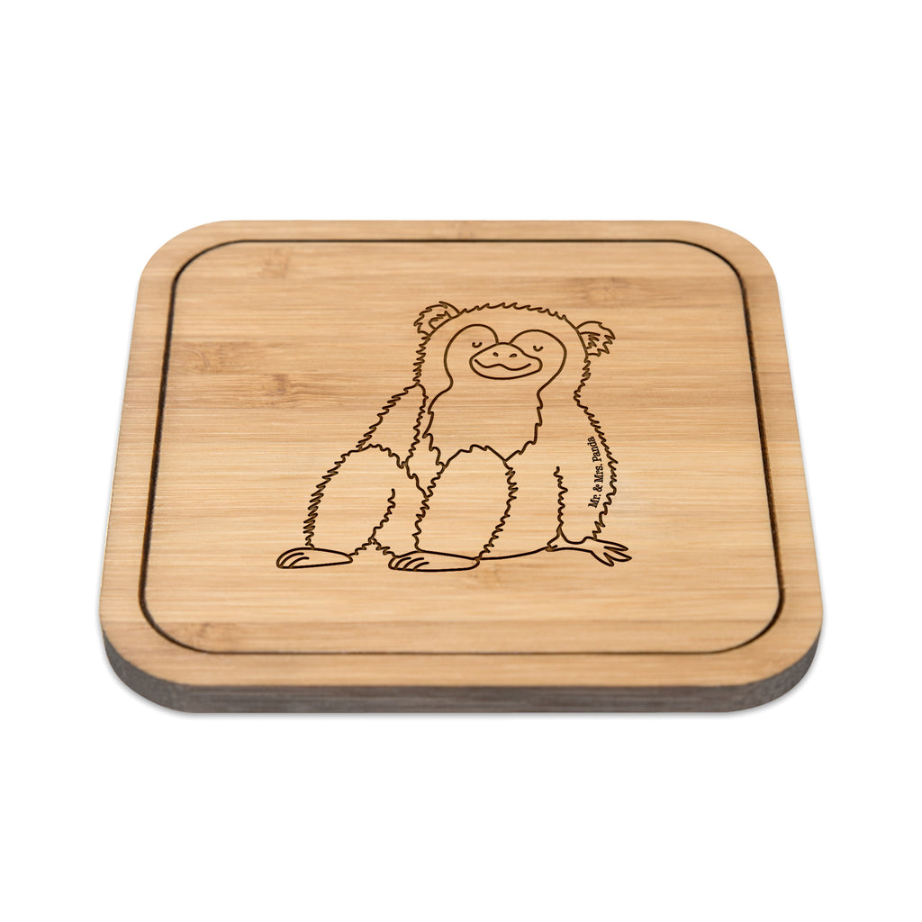 Untersetzer quadratisch Affe Untersetzer, Bierdeckel, Glasuntersetzer, Untersetzer Gläser, Getränkeuntersetzer, Afrika, Wildtiere, Affe, Äffchen, Affen, Selbstliebe, Respekt, Motivation, Selbstachtung, Liebe, Selbstbewusstsein, Selfcare