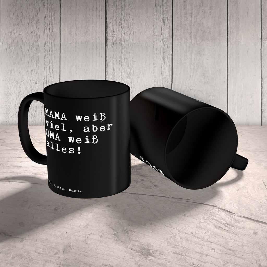 Tasse Sprüche und Zitate MAMA weiß viel, aber OMA weiß alles! Spruch Sprüche Weisheiten Zitate Lustig Weisheit Worte Becher, Kaffeetasse, Kaffeebecher, Tee, Frühstück, Büro Muttertag, Mama, Oma, Großeltern, Familie, Geschenk Oma, Geschenk Mama Spruch, Sprüche, lustig, Weisheiten, Zitate