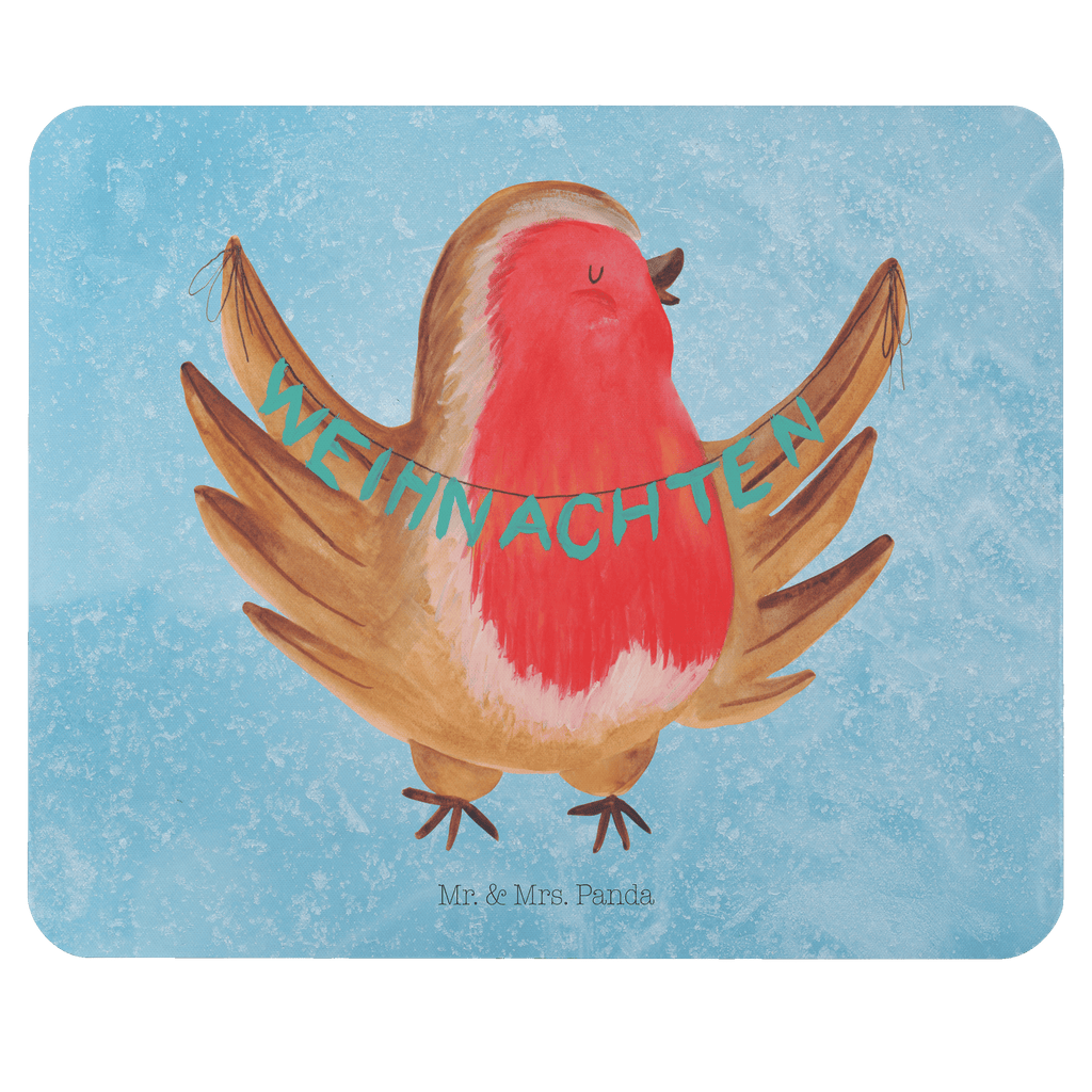 Mauspad Rotkehlchen Weihnachten Mousepad, Computer zubehör, Büroausstattung, PC Zubehör, Arbeitszimmer, Mauspad, Einzigartiges Mauspad, Designer Mauspad, Winter, Weihnachten, Weihnachtsdeko, Nikolaus, Advent, Heiligabend, Wintermotiv, Frohe Weihnachten, Weihnachtsmotiv, Weihnachtsgruß, Vogel, xmas