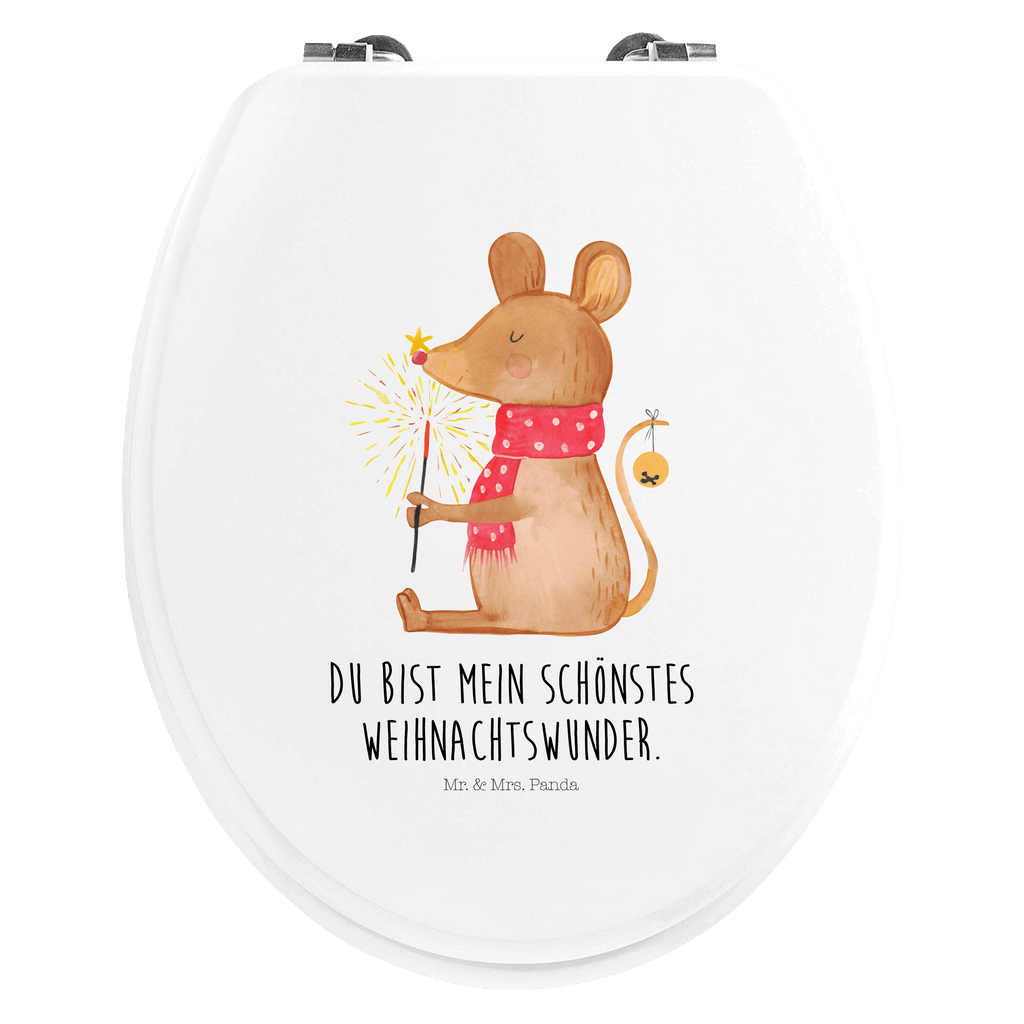 Motiv WC Sitz Weihnachtsmaus Klobrille, Klodeckel, Toilettendeckel, WC-Sitz, Toilette, Winter, Weihnachten, Weihnachtsdeko, Nikolaus, Advent, Heiligabend, Wintermotiv, Frohe Weihnachten, Weihnachtsgruß, Weihnachtsmotiv, Maus, Mäuschen, Weihnachtswunder