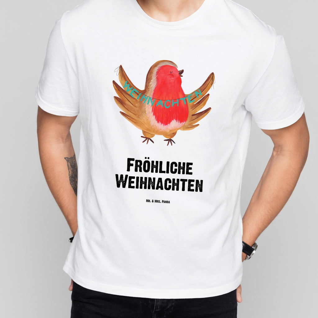 Größe XL T-Shirt Rotkehlchen Weihnachten T-Shirt, Shirt, Tshirt, Lustiges T-Shirt, T-Shirt mit Spruch, Party, Junggesellenabschied, Jubiläum, Geburstag, Herrn, Damen, Männer, Frauen, Schlafshirt, Nachthemd, Sprüche, Winter, Weihnachten, Weihnachtsdeko, Nikolaus, Advent, Heiligabend, Wintermotiv, Frohe Weihnachten, Weihnachtsmotiv, Weihnachtsgruß, Vogel, xmas