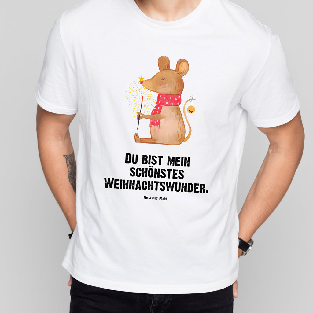Größe L T-Shirt Weihnachtsmaus T-Shirt, Shirt, Tshirt, Lustiges T-Shirt, T-Shirt mit Spruch, Party, Junggesellenabschied, Jubiläum, Geburstag, Herrn, Damen, Männer, Frauen, Schlafshirt, Nachthemd, Sprüche, Winter, Weihnachten, Weihnachtsdeko, Nikolaus, Advent, Heiligabend, Wintermotiv, Frohe Weihnachten, Weihnachtsgruß, Weihnachtsmotiv, Maus, Mäuschen, Weihnachtswunder