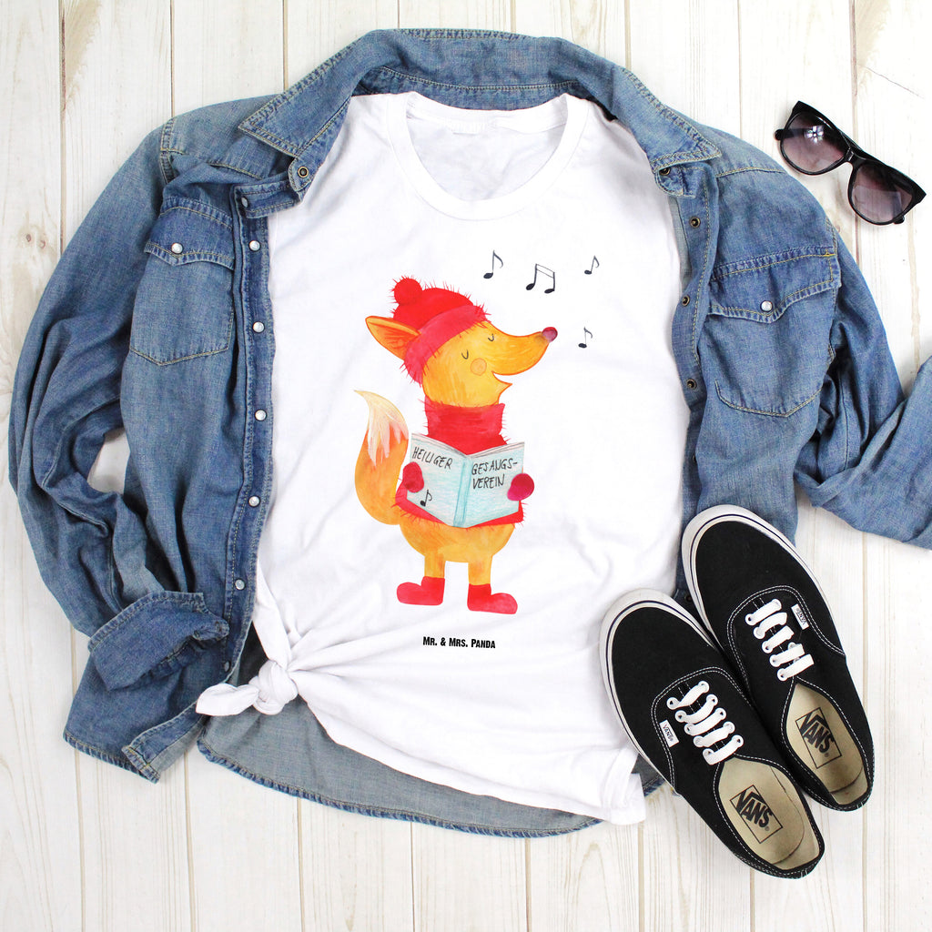 Größe L T-Shirt Fuchs Sänger T-Shirt, Shirt, Tshirt, Lustiges T-Shirt, T-Shirt mit Spruch, Party, Junggesellenabschied, Jubiläum, Geburstag, Herrn, Damen, Männer, Frauen, Schlafshirt, Nachthemd, Sprüche, Winter, Weihnachten, Weihnachtsdeko, Nikolaus, Advent, Heiligabend, Wintermotiv, Fuchs, Füchse, Sänger, Geschenk Sänger, Singen, Weihnachtslieder