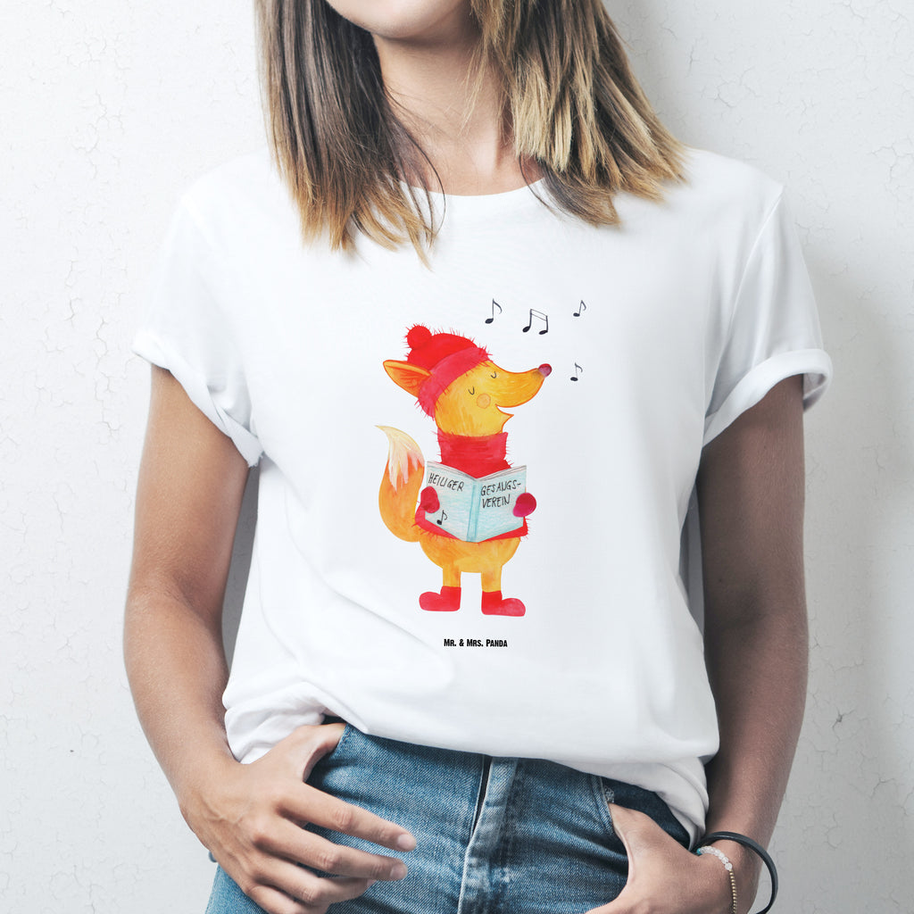 Größe L T-Shirt Fuchs Sänger T-Shirt, Shirt, Tshirt, Lustiges T-Shirt, T-Shirt mit Spruch, Party, Junggesellenabschied, Jubiläum, Geburstag, Herrn, Damen, Männer, Frauen, Schlafshirt, Nachthemd, Sprüche, Winter, Weihnachten, Weihnachtsdeko, Nikolaus, Advent, Heiligabend, Wintermotiv, Fuchs, Füchse, Sänger, Geschenk Sänger, Singen, Weihnachtslieder