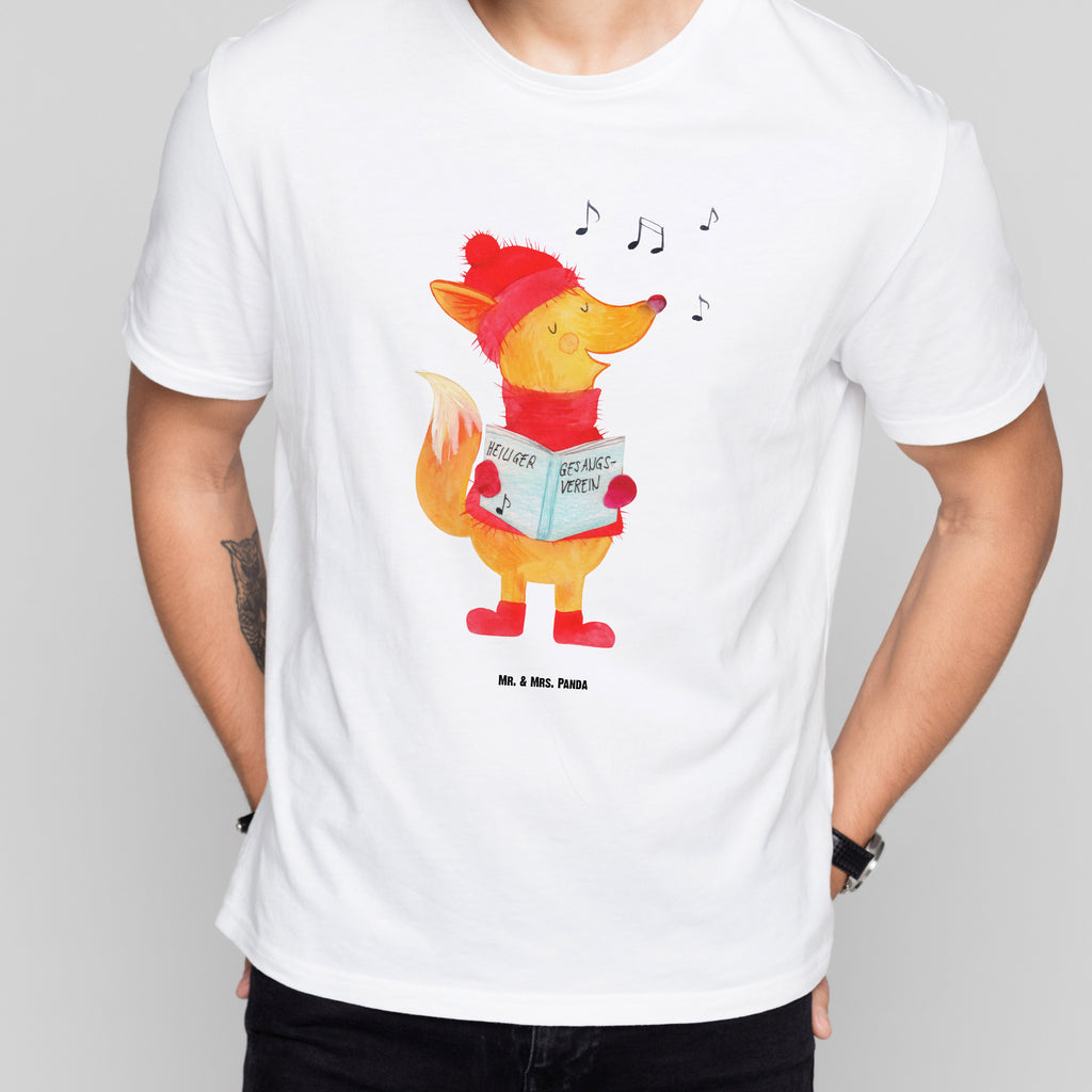 Größe L T-Shirt Fuchs Sänger T-Shirt, Shirt, Tshirt, Lustiges T-Shirt, T-Shirt mit Spruch, Party, Junggesellenabschied, Jubiläum, Geburstag, Herrn, Damen, Männer, Frauen, Schlafshirt, Nachthemd, Sprüche, Winter, Weihnachten, Weihnachtsdeko, Nikolaus, Advent, Heiligabend, Wintermotiv, Fuchs, Füchse, Sänger, Geschenk Sänger, Singen, Weihnachtslieder